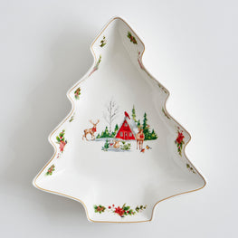 WONDERLAND Platou servire, porțelan, L.26cm