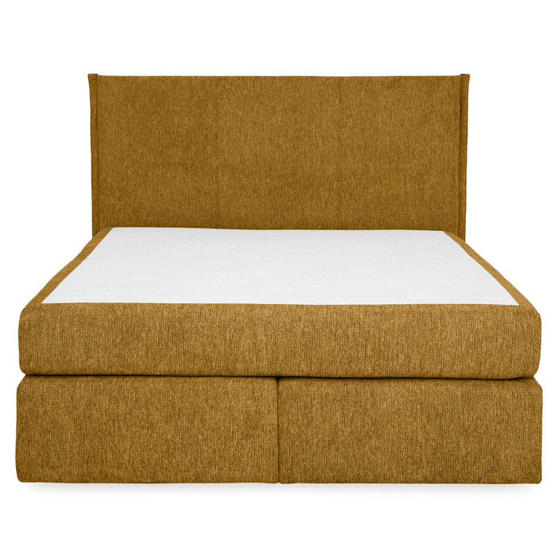 CARLINI Pat tapițat boxspring, 160x200cm, saltea inclusă