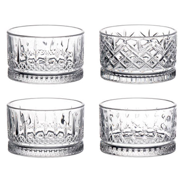 AMIR Set 4 boluri, sticlă, 240ml