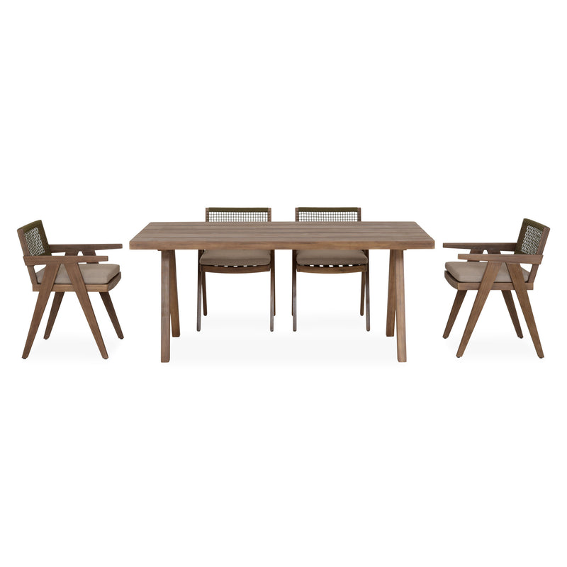 PERTH Set mobilier terasă/grădină, 4 scaune și masă
