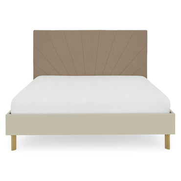 RING Pat cu tăblie tapițată 160x200cm, somieră inclusă