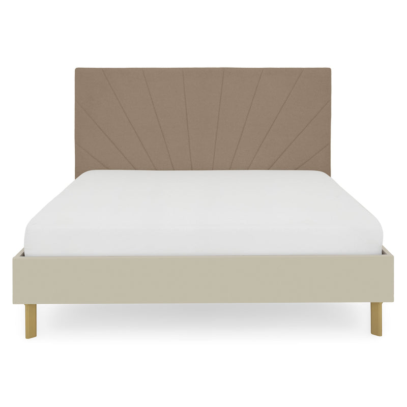 RING Pat cu tăblie tapițată 160x200cm, somieră inclusă