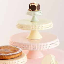 BONBON Platou cu picior, ceramică, D.34.5cm