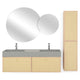 HEXIS Set mobilier baie, mască lavoar, lavoar, 2 oglinzi, dulap
