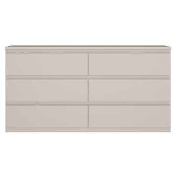 KASPAR Comodă 6 sertare