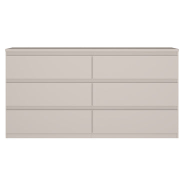 KASPAR Comodă 6 sertare