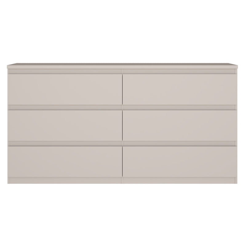 KASPAR Comodă 6 sertare