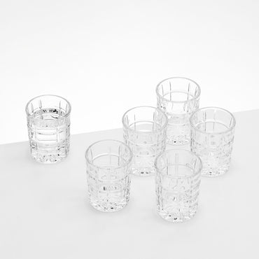 REY Set 6 pahare vodka, sticlă, 60ml