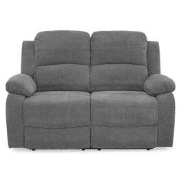 ALMATY Canapea 2 locuri, 2 reclinere electrice, stofă