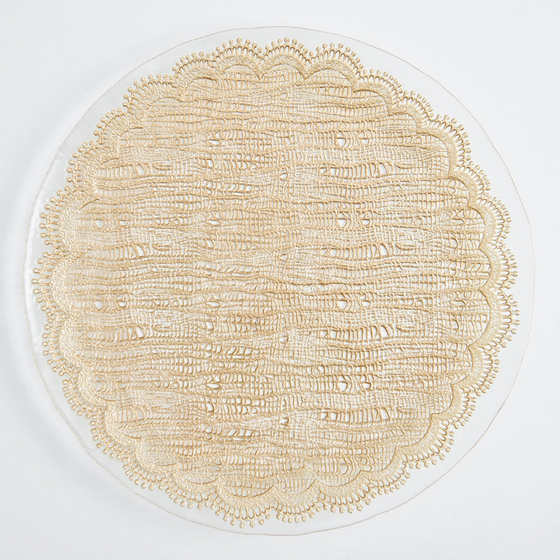 DREAM Platou, sticlă, D.33cm