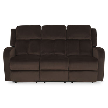 KEYSTONE Canapea 3 locuri, 2 reclinere manuale, stofă