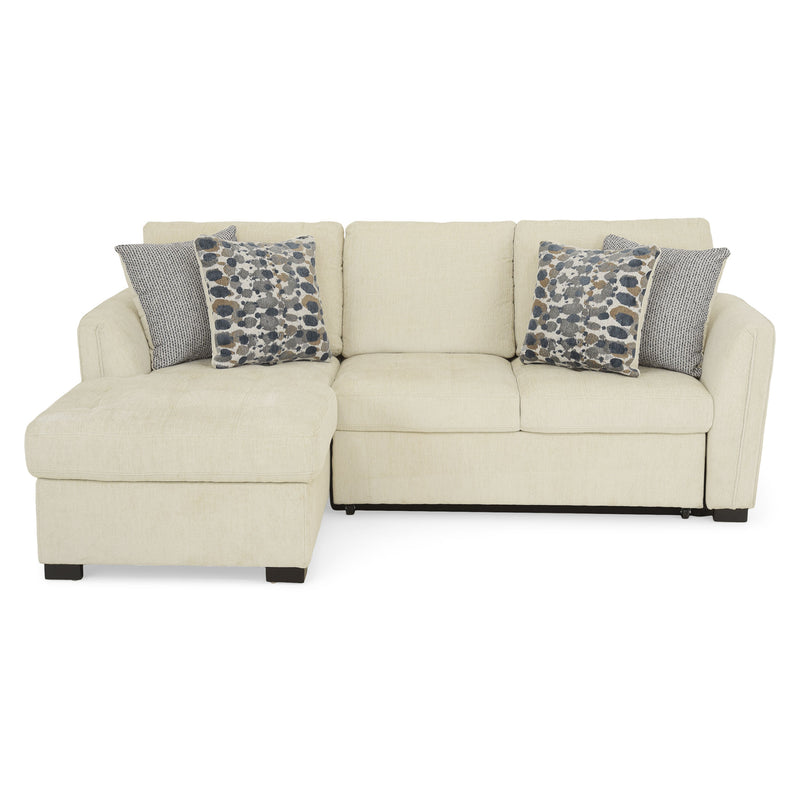 ASCOLI Colțar extensibil, șezlong stânga/dreapta, 4 perne decor incluse, stofă