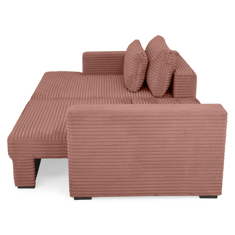 ERDING Colțar extensibil, șezlong stânga/dreapta, ladă depozitare inclusă, stofă