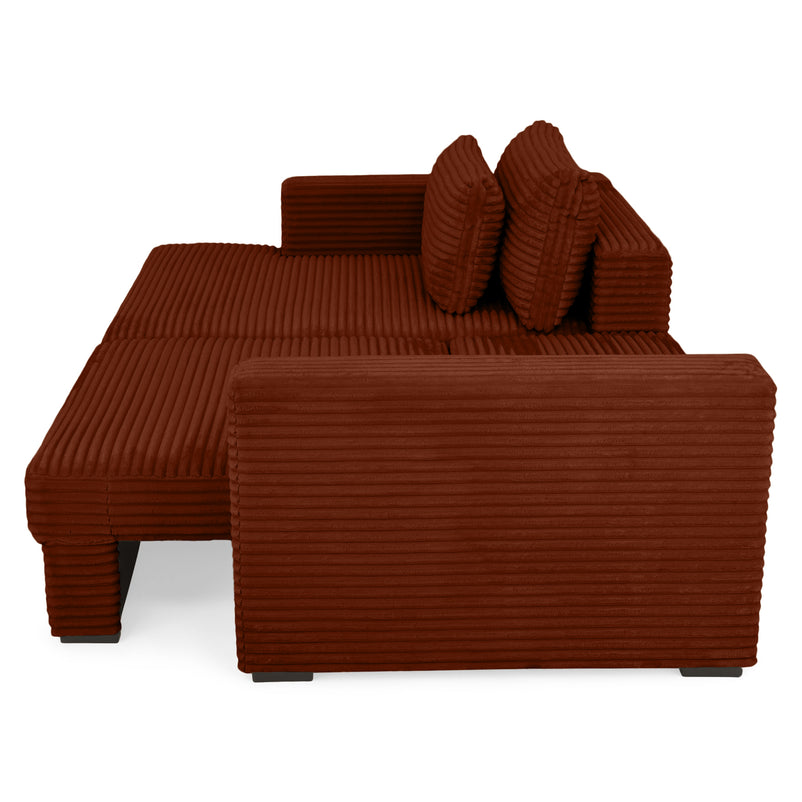 ERDING Colțar extensibil, șezlong stânga/dreapta, ladă depozitare inclusă, stofă