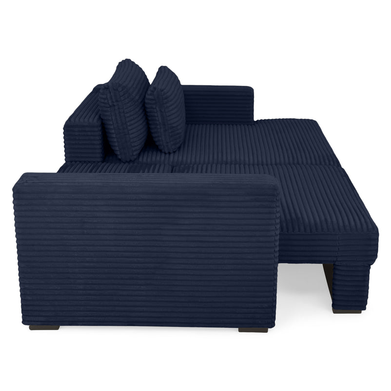 ERDING Colțar extensibil, șezlong stânga/dreapta, ladă depozitare inclusă, stofă