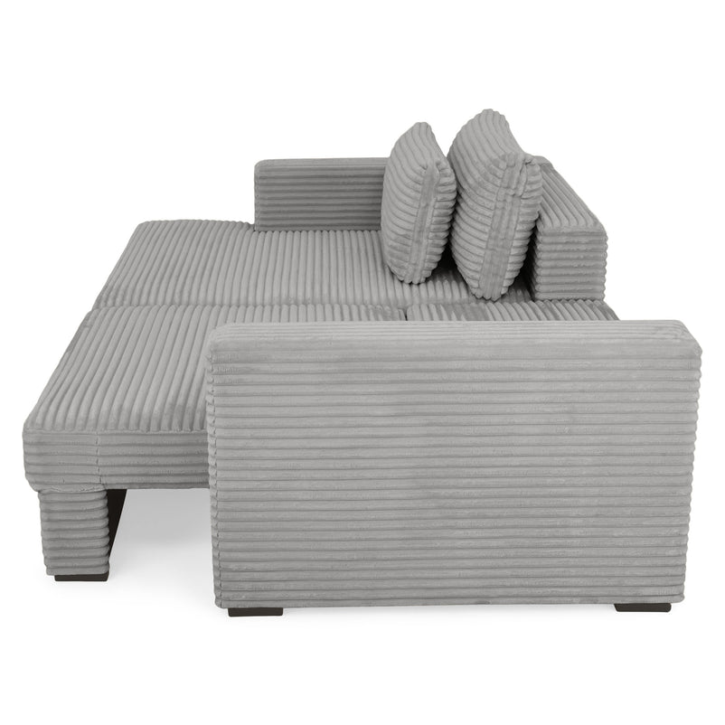 ERDING Colțar extensibil, șezlong stânga/dreapta, ladă depozitare inclusă, stofă