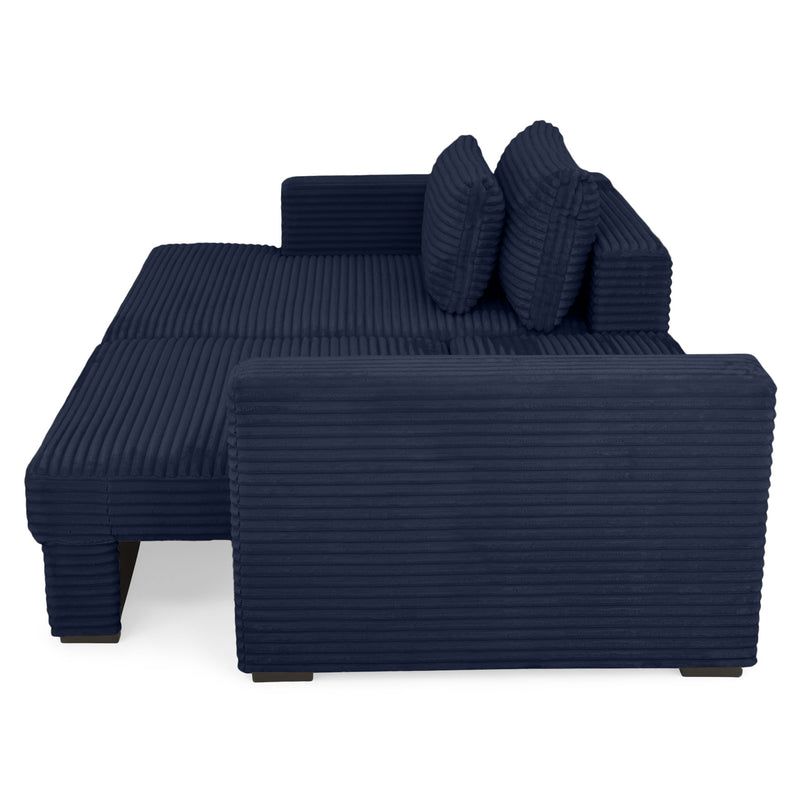 ERDING Colțar extensibil, șezlong stânga/dreapta, ladă depozitare inclusă, stofă