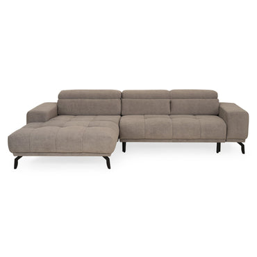 MALTA Colțar extensibil șezut culisant cu șezlong stânga/dreapta, mecanism tetiere, stofă