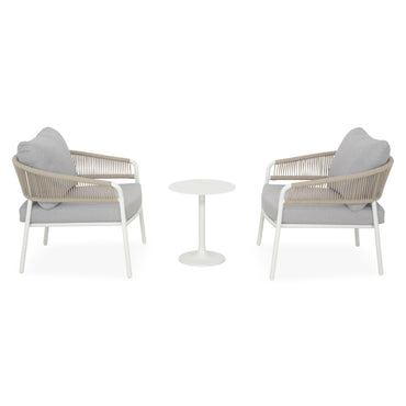 MATA/DOSITANO Set mobilier terasă/grădină, 2 fotolii și măsuță