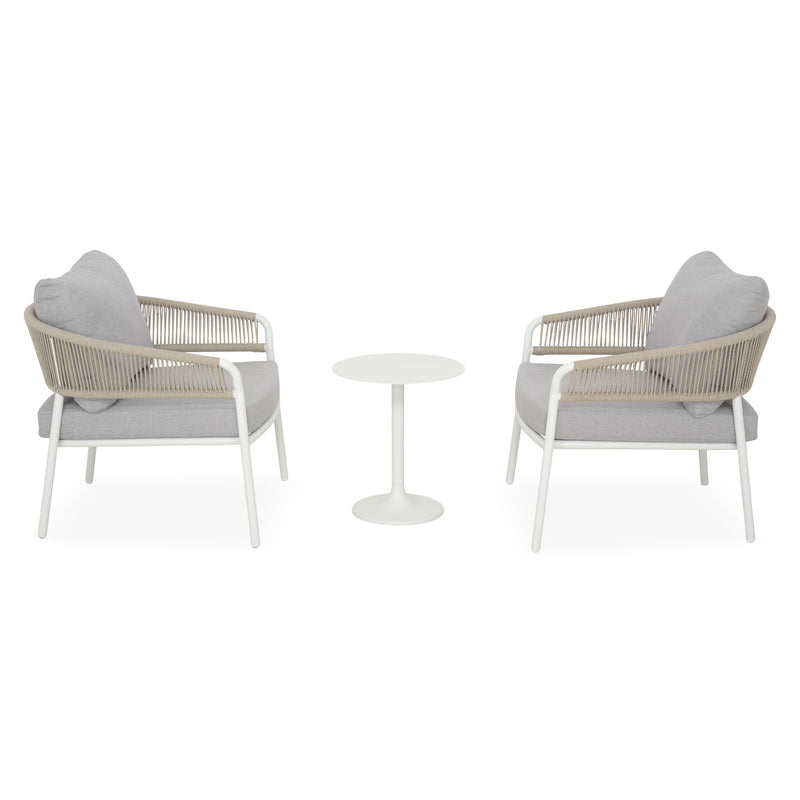 MATA/DOSITANO Set mobilier terasă/grădină, 2 fotolii și măsuță
