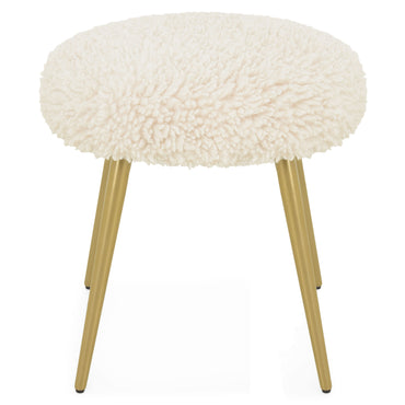 MERIBEL Taburet, imitație blană