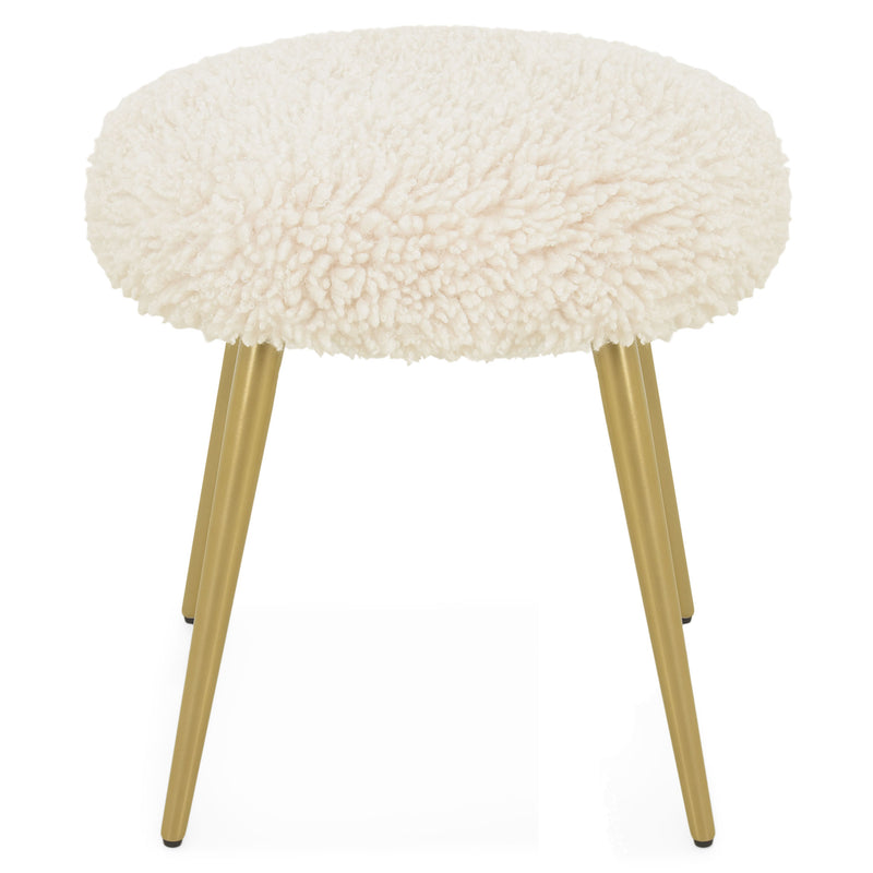 MERIBEL Taburet, imitație blană