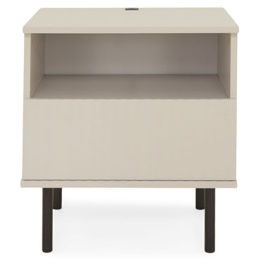 RACHEL Noptieră 1 sertar, LED și USB inclus