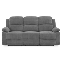 ALMATY Canapea 3 locuri, 2 reclinere electrice, stofă