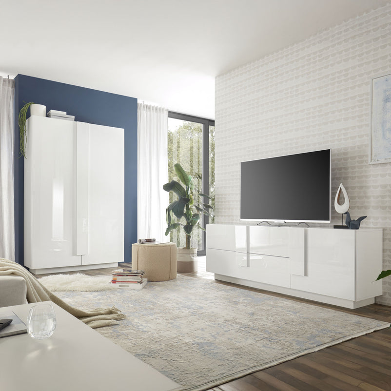 DEVON Comodă TV 1 ușă, 2 sertare