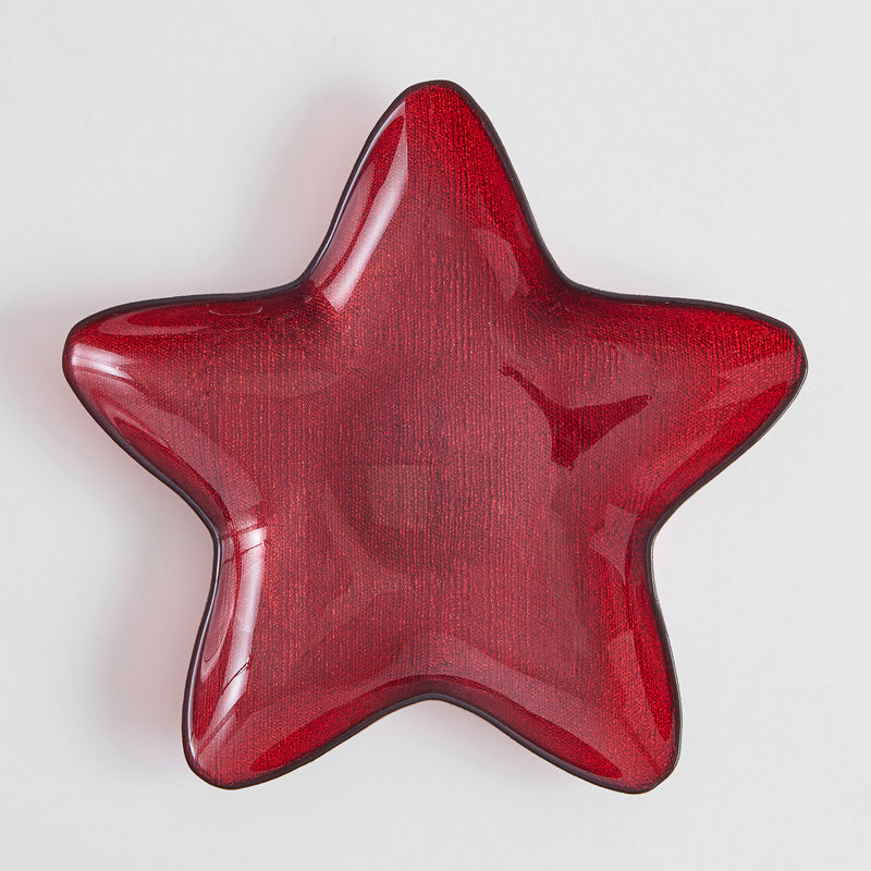 STAR Platou servire, sticlă, D.30cm