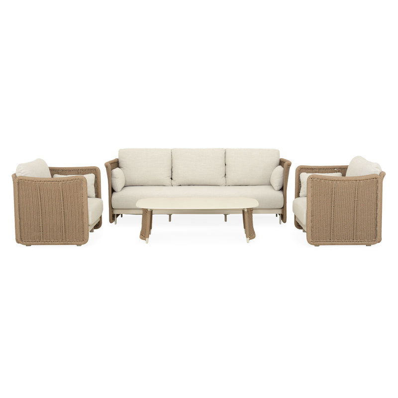 CATALINA Set mobilier terasă/grădină, canapea, 2 fotolii și măsuță