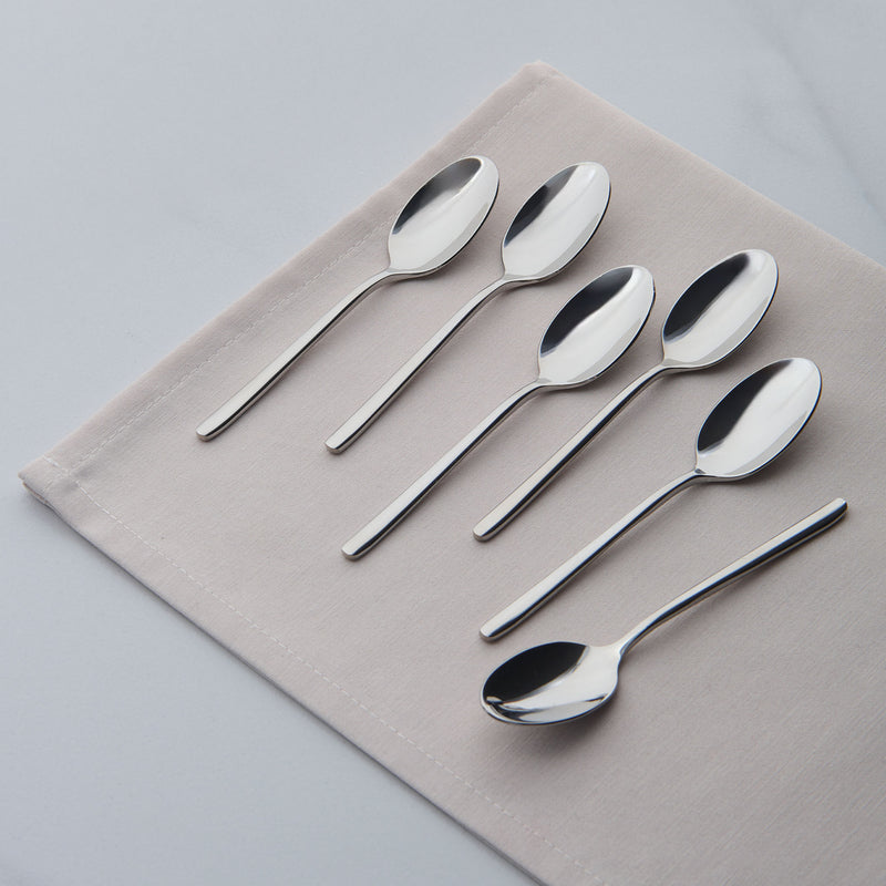 HERMES Set 6 lingurițe pentru cafea, inox