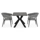 JAVA CERAMIC/NEXUS Set mobilier terasă/grădină, 2 scaune și masă