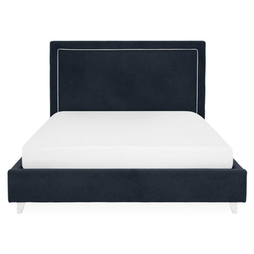 KOLLE Pat tapițat, 160x200cm, somieră și ladă depozitare incluse