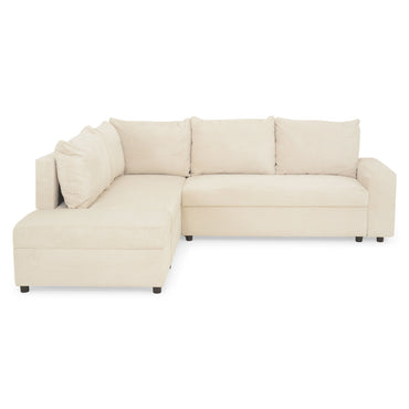 SAVIO Colțar extensibil, șezlong interschimbabil, spațiu depozitare inclus, stofă