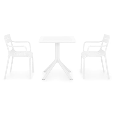 TIPPUS/CRUSOE Set mobilier terasă/grădină, masă și 2 scaune