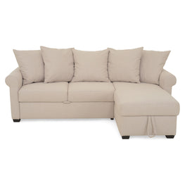 EVELYN Colțar extensibil cu șezlong stânga/dreapta, stofă