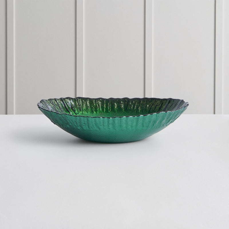 DENIZ Bol decorativ, sticlă, L.22cm