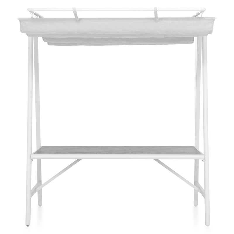 WRIGHT Masă dining cu acoperiș retractabil și lumină LED