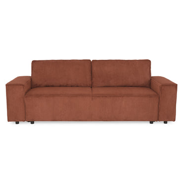 AINE Canapea extensibilă, 3 locuri, ladă depozitare, stofă