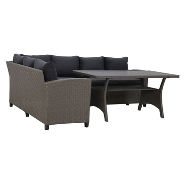 BAXTER Set mobilier terasă/grădină, colțar și masă