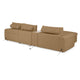 NEW JERSEY Colțar cu șezlong electric stânga/dreapta, 1 recliner electric, tetiere reglabile, USB, consolă depozitare, stofă