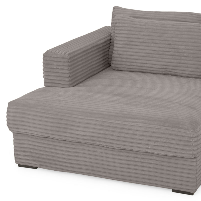 ERDING Colțar extensibil, șezlong stânga/dreapta, ladă depozitare inclusă, stofă