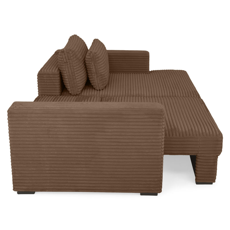 ERDING Colțar extensibil, șezlong stânga/dreapta, ladă depozitare inclusă, stofă