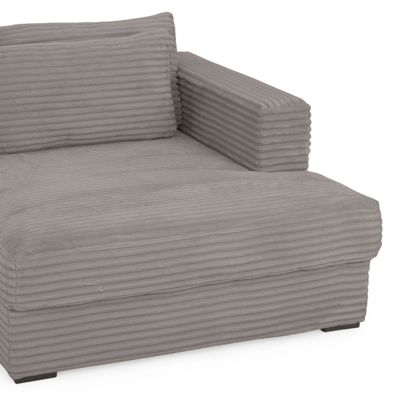 ERDING Colțar extensibil, șezlong stânga/dreapta, ladă depozitare inclusă, stofă