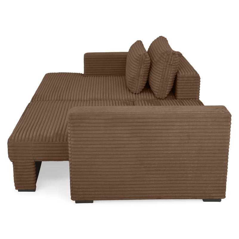 ERDING Colțar extensibil, șezlong stânga/dreapta, ladă depozitare inclusă, stofă