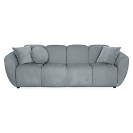 MALOME Canapea 3 locuri, 3 perne decorative incluse, stofă