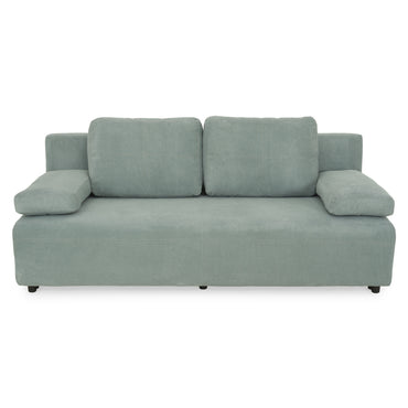 CARLA Canapea extensibilă, 2 locuri, ladă depozitare, stofă