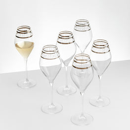 MOON Set 6 pahare vin alb, sticlă, 430ml