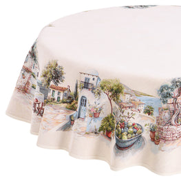 MEDITERRANEAN VILLAGE Față de masă, D.165cm